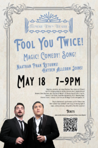 Poster for May 18 magic show with Naathan Phan