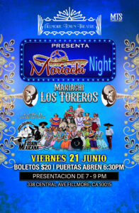 Poster for Mariachi Night June 21