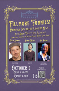 Poster for Fillmore Funnies 8 Stand-up Comedy show at Fillmore Town Theatre